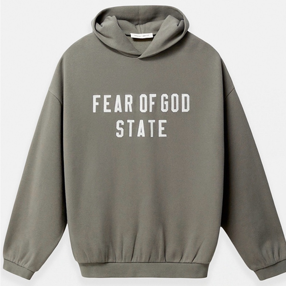Fear of God 90's Fleece Hoodie for Men in the color MOSS